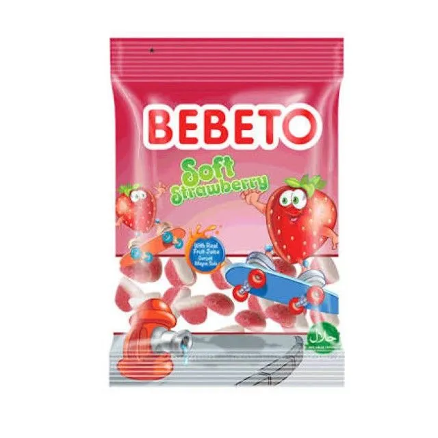 Bebeto Soft Strawberry Gummy Candy 18G